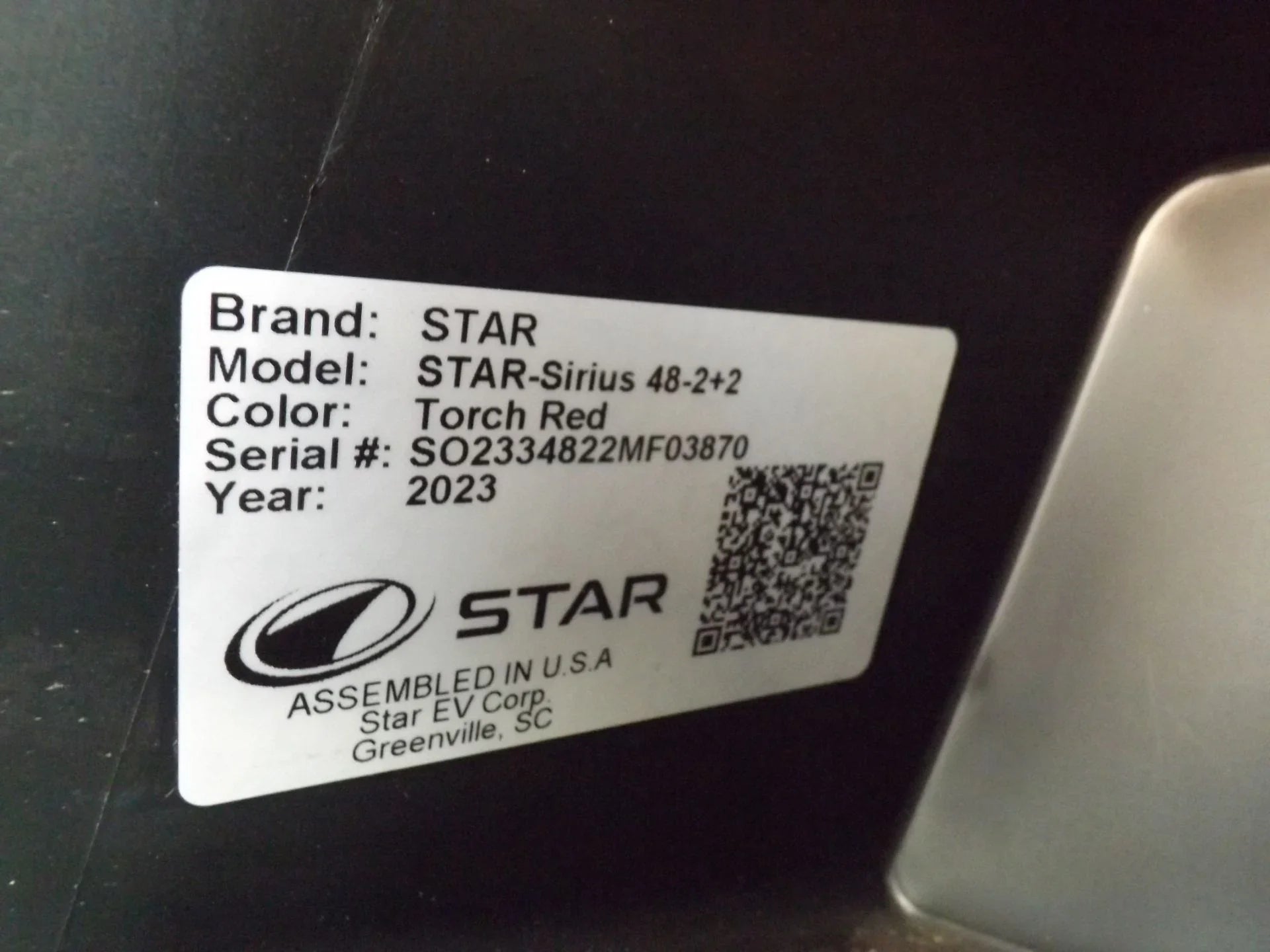 2023 Star EV SIRIUS 2+2 Golf Cart for Sale
