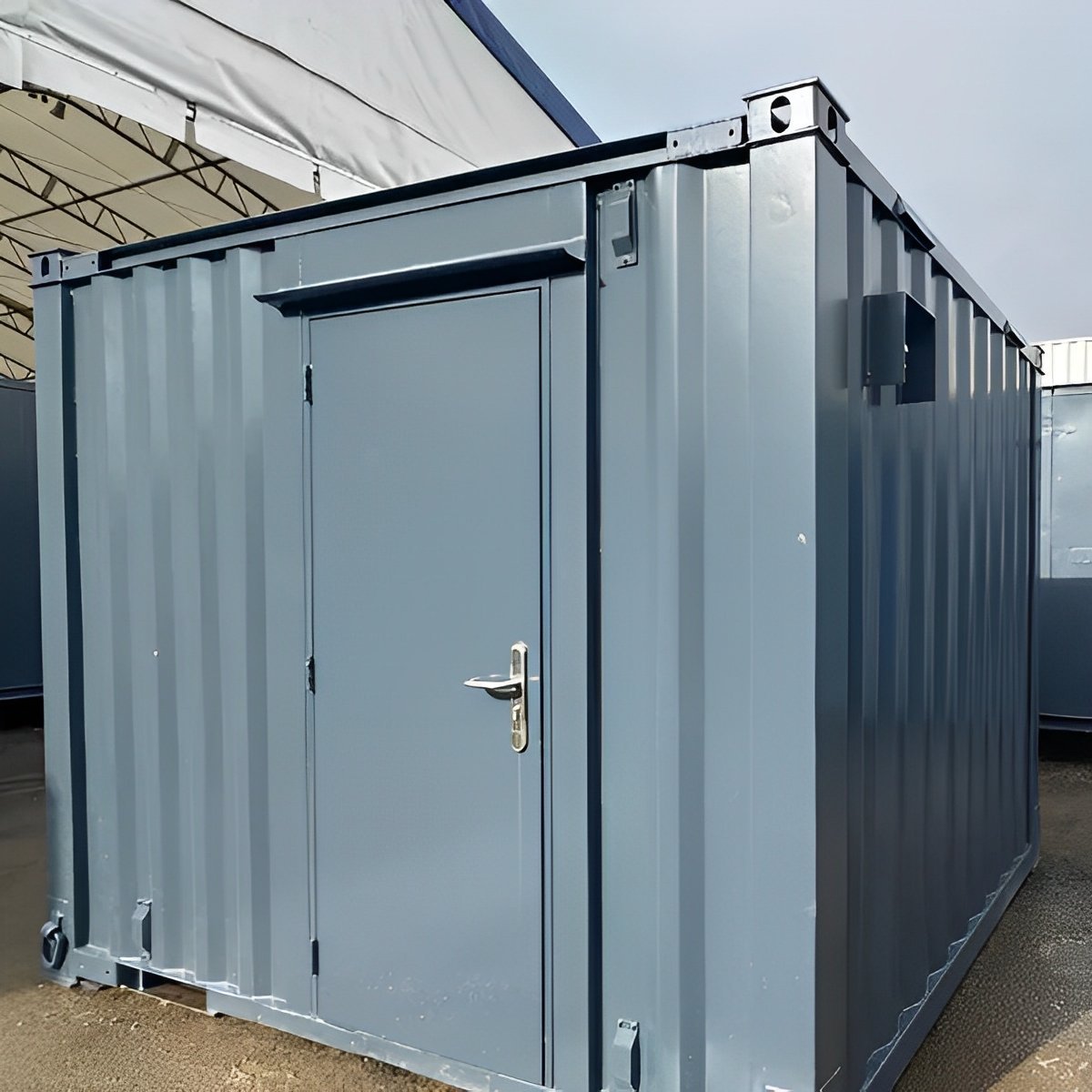 10ft × 8ft Shipping Container Office | Portable Anti-Vandal Building