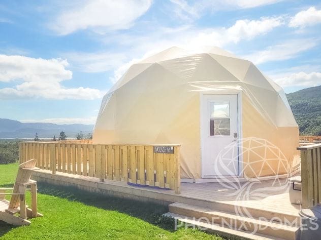 Phoenix Domes | Heavy Duty Frame 4-Season Glamping & Yoga Package Dome | 33'/10m