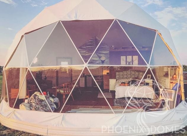 Phoenix Domes - Heavy Frame 4 Season Glamping Package Dome - 26'/8m