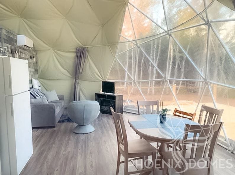 Phoenix Domes - Heavy Duty Frame 4 Season Glamping Package Dome - 30'/9m