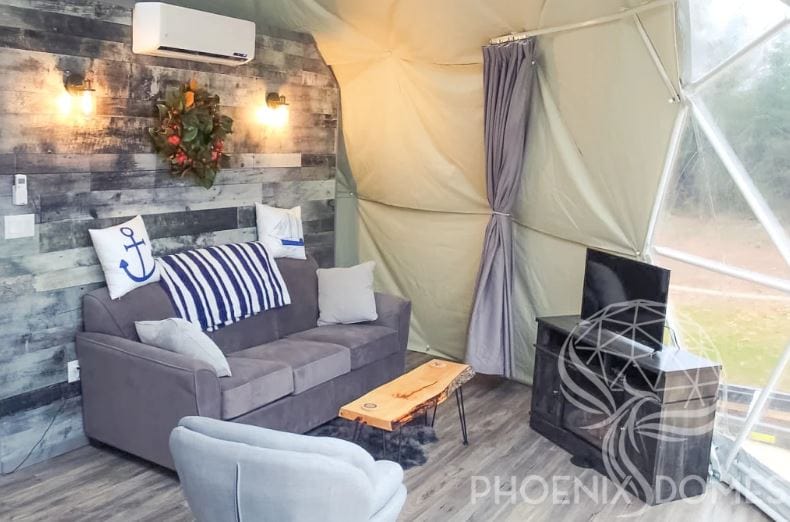 Phoenix Domes - Heavy Duty Frame 4 Season Glamping Package Dome - 30'/9m