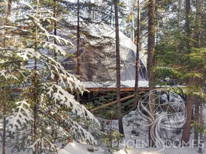 Phoenix Domes - Heavy Duty Frame 4 Season Glamping Package Dome - 30'/9m