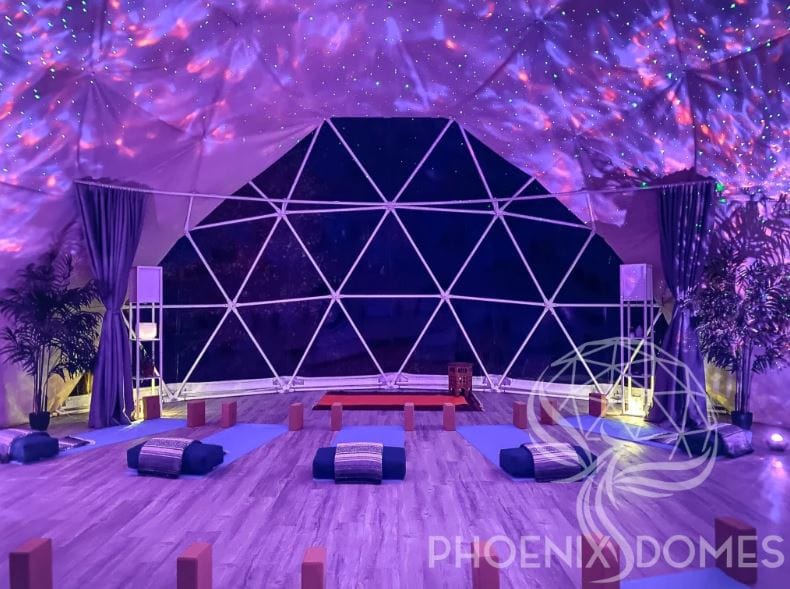 Phoenix Domes - Heavy Duty Frame 4 Season Glamping Package Dome - 30'/9m