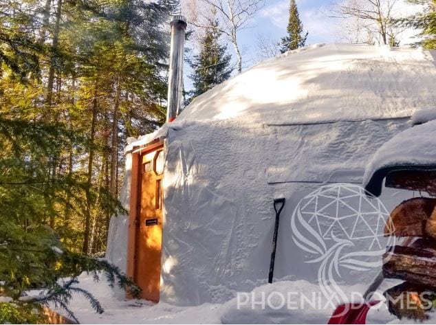 Phoenix Domes | Heavy Duty Frame 4-Season Glamping & Yoga Package Dome | 33'/10m