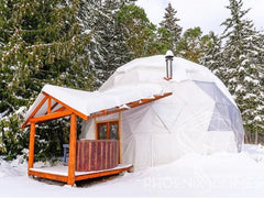 Phoenix Domes | Heavy Duty Frame 4-Season Glamping & Yoga Package Dome | 33'/10m