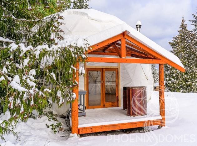 Phoenix Domes | Heavy Duty Frame 4-Season Glamping & Yoga Package Dome | 33'/10m