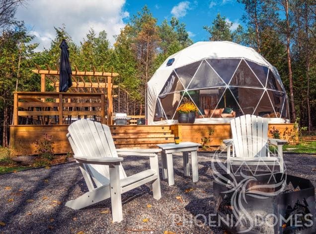 Phoenix Domes - Heavy Frame 4 Season Glamping Package Dome - 26'/8m