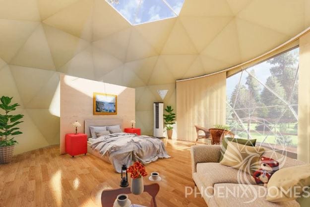 Phoenix Domes - Heavy Frame 4 Season Glamping Package Dome - 26'/8m