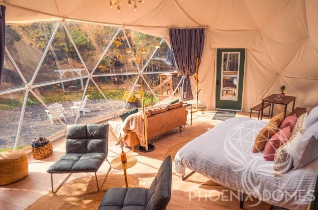 Phoenix Domes - Heavy Frame 4 Season Glamping Package Dome - 26'/8m