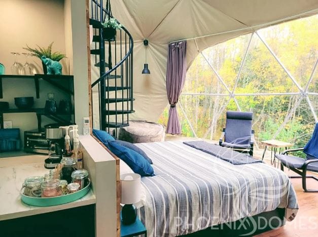 Phoenix Domes - Heavy Frame 4 Season Glamping Package Dome - 26'/8m