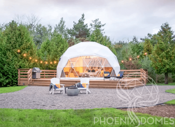 Phoenix Domes - Medium Frame 4 Season Glamping Package Dome - 23'/7m