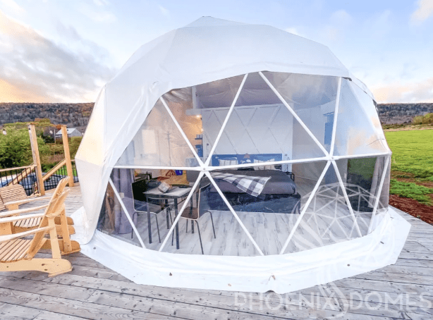 Phoenix Domes - Medium Frame 4 Season Glamping Package Dome - 23'/7m