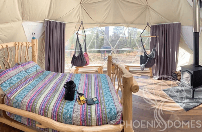 Phoenix Domes - Medium Frame 4 Season Glamping Package Dome - 23'/7m