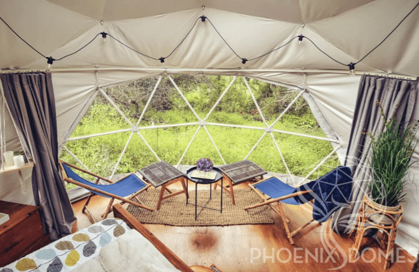 Phoenix Domes - Medium Frame 4 Season Glamping Package Dome - 26'/8m