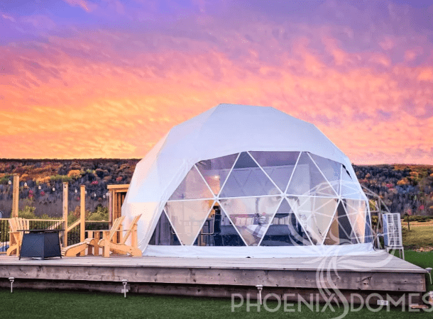 Phoenix Domes - Medium Frame 4 Season Glamping Package Dome - 26'/8m