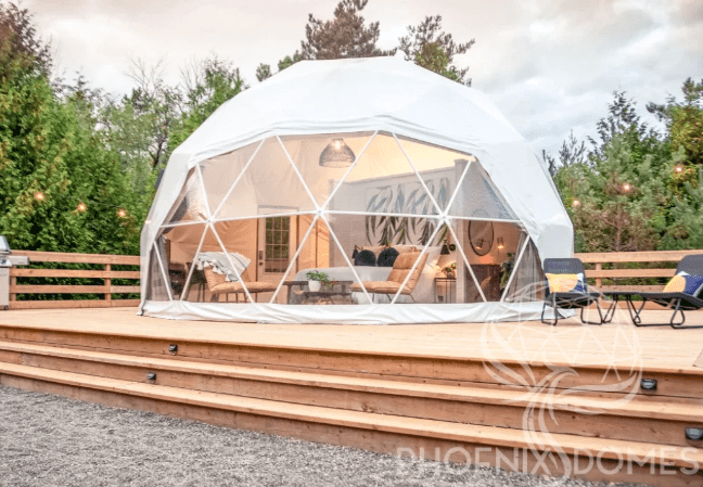 Phoenix Domes - Medium Frame 4 Season Glamping Package Dome - 26'/8m