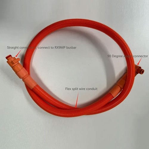 RUiXU Lithi2-16 battery 1/0 AWG cable | Orange+ Black | One Pair