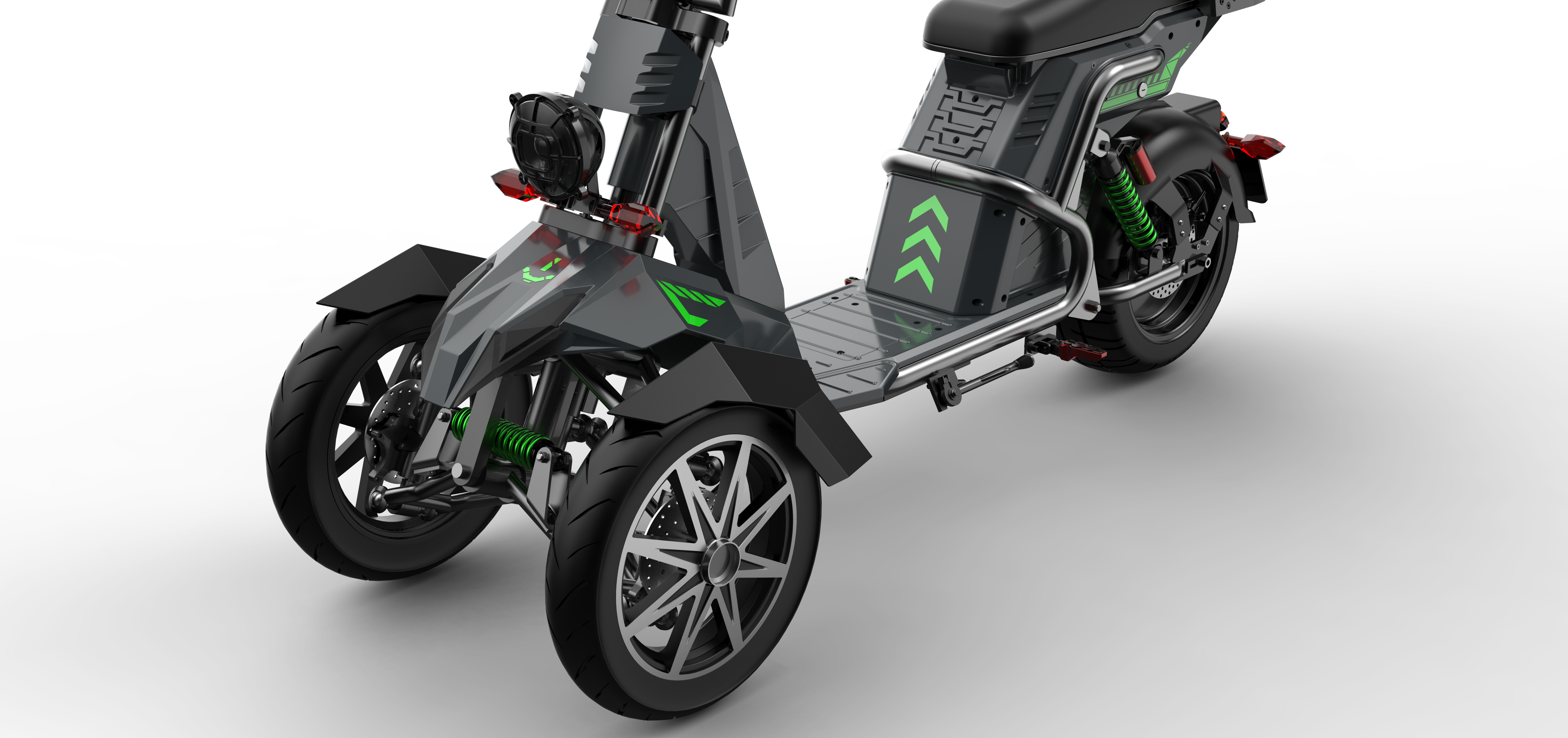 SoverSky T100 Electric Three-Wheel Trike 4000W 60V 50Ah - Private Property Use Only